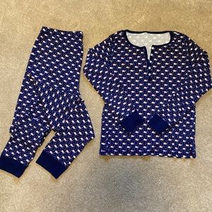 Vineyard Vines Santa Whale PJ SET